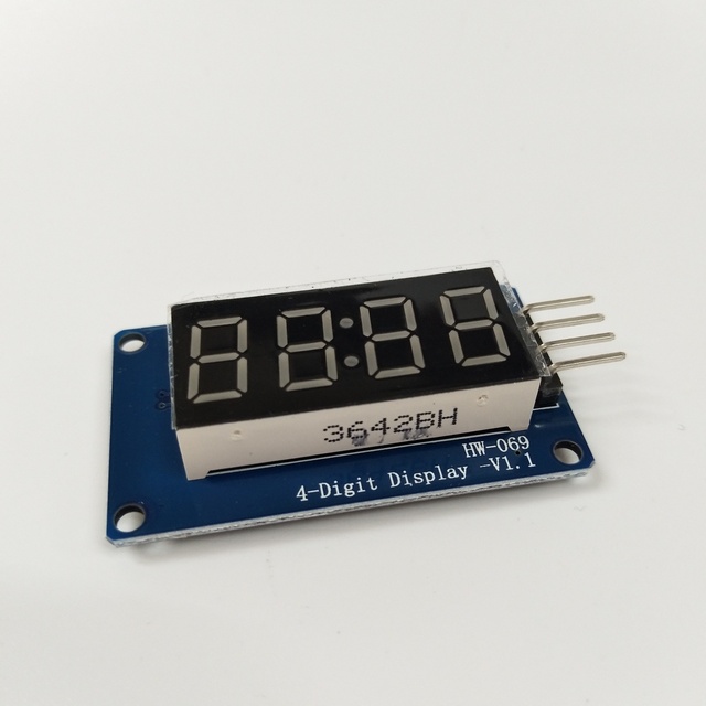 4-Bit 0.36 Inch 7 Segment Clock Digital Tube Driver Board LED Display Module TM1637
