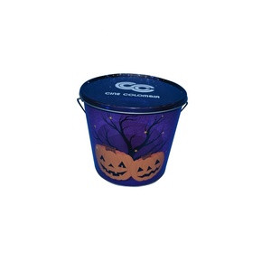DADI personalizado película palomitas cubos lata <span class=keywords><strong>de</strong></span> metal con asa y tapa - Product Image 2