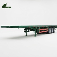 Semi-remorque châssis porte-conteneurs 3 essieux robuste pour conteneurs maritimes 20FT 40FT