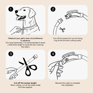 Sıcak Satış Elektrikli Köpek Tasması DIY Ayarlanabilir Su Geçirmez Özel Logo Led Işıklı Evcil Hayvan Tasması - Product Image 5