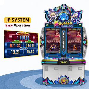 Reward Points Redemption Guess Skill Game Arcade Machine 32" Dual Screen Golden Alice Coin Operated Game - Product Image 1