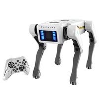 Intelligenter KI-Haustierroboter-Hund mit Aktionssprachprogrammierung, Tanzfunktion, Sprachsteuerung und Fernbedienung – Bionischer Roboterhund als Spielzeug