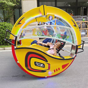 <span class=keywords><strong>Voiture</strong></span> Le Bar 2 places 360 °   Manège électrique rotatif Happy Rolling Ride avec lumières LED et musique, parc d'attractions, centre commercial, véhicule amusant pour enfants et adultes - Product Image 2