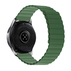 RYB 20 มม.สีดําสีเขียวสายแม่เหล็กซิลิโคนสําหรับSamsung Galaxy Watch 4 5 6, 22 มม.เปลี่ยนสําหรับ<span class=keywords><strong>Huawei</strong></span>นาฬิกา<span class=keywords><strong>GT</strong></span> <span class=keywords><strong>2</strong></span> 3 42 มม. - Product Image 5