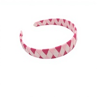 Bandeau pour enfants en ruban tissé gros-grain à pois, 4 cm de large, accessoire de cheveux pour fête (emballage carton)
