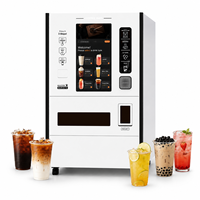 Distributeur automatique de boissons gazeuses et de café avec écran tactile