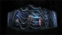 Écran de projecteur de maille holographique Transparent grand écran de Projection d'hologramme 3D écran de gaze Holo pour la scène