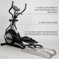 Nouvel appareil de fitness elliptique manuel à entraînement arrière électrique pour la maison, système de freinage électromagnétique, acier, utilisation commerciale, équipement de salle de sport