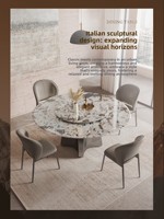 Importierte White Ice Jade Luxus Natur marmor High-End Home Ultra-Kristall Stein Edelstahl Runde 4-Sitzer Esstisch