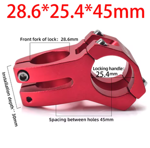14013 Attacco Manubrio Cavo per Bicicletta in Lega 25.4/31.8*45mm Attacco Corto per MTB Mountain Bike - Product Image 5