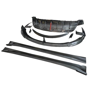 Z-ART kbr ชุดบอดี้คาร์บอนไฟเบอร์สำหรับเทสลาโมเดล <span class=keywords><strong>Y</strong></span> คาร์บอนไฟเบอร์ aerokit คาร์บอนไฟเบอร์ขอบหน้า + กระโปรงข้าง + <span class=keywords><strong>ตัว</strong></span>กระจายด้านหลัง + สปอยเลอร์ - Product Image 1