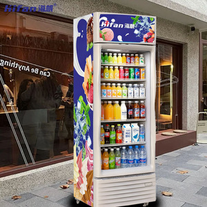 Réfrigérateur vertical à <span class=keywords><strong>double</strong></span> température avec <span class=keywords><strong>porte</strong></span> en verre pour boissons - Réfrigérateur de présentation efficace - Équipement de réfrigération fiable - Product Image 6