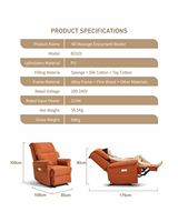 Fauteuil de massage électrique Irest, réglage électrique, utilisation domestique moderne, piste SL 4D, gravité zéro, massage complet du corps, luxe, avec écran tactile