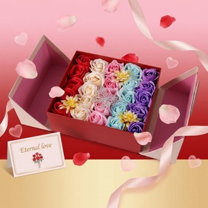 Nouvelle boîte cadeau bouquet de roses 2026 – Idéal pour la Saint-Valentin, anniversaire de petite amie ou mariage - Product Image 1