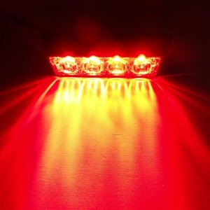 12V 24V <span class=keywords><strong>4</strong></span> Led stroboscopique voyant d'avertissement Grille <span class=keywords><strong>clignotant</strong></span> barre lumineuse voiture camion lampe latérale ambre rouge bleu blanc feu de circulation - Product Image 5