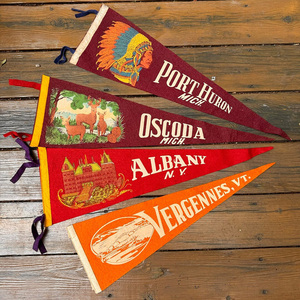 Advertising Travel <strong>Pennant</strong> <strong>Blank</strong> <strong>Felt</strong> with Digital Printing Colorful Silk and Polyester Flags on Aluminum Flagpole - Product Image 1