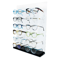 Support mural transparent acrylique pour lunettes de soleil Présentoir pour lunettes de soleil