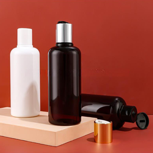 <span class=keywords><strong>Bouteille</strong></span> en plastique PET extrudé pour cosmétiques, lotion, gel douche, avec bouchon à disque et pompe, scellée, personnalisable 100ml / 250ml - Product Image 4