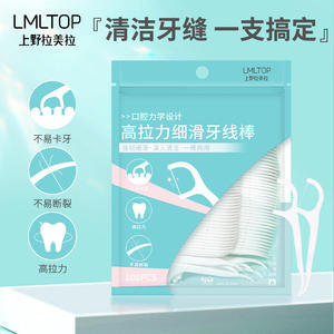 Lmltop Dental Floss <b>Picks</b> 100 Count Fine Polymer Disposable Toothpicks For Clean <b>Teeth</b> Care - Product Image 3