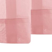 DaiRui Vente en gros de rideaux en voile à rayures roses de style moderne pour séparateur de pièce de fenêtre de cuisine