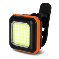 Ensemble de feux de vélo rechargeables par mini USB, phare avant lumineux longue durée + feu arrière d'avertissement étanche IPX5 pour VTT et vélo de route