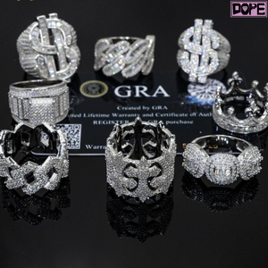 Anillo de moissanita personalizado <span class=keywords><strong>King</strong></span> Crown The <span class=keywords><strong>Don</strong></span> Hip Hop Ring Iced Out 925 Silver VVS Championship Ring - Product Image 4