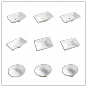 Fabriqué en Chine Prix bon marché Salle de bains européenne <span class=keywords><strong>sous</strong></span> le lavabo évier rectangulaire en céramique <span class=keywords><strong>sous</strong></span> le lavabo - Product Image 1