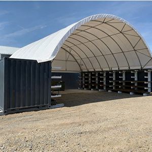 Abri/Tente Conteneur Préfabriqué Extérieur en Tissu PVC Haute Résistance et Durable pour Stockage, Entrepôt, <span class=keywords><strong>Garage</strong></span>, Usage Industriel - Product Image 4