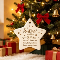 Ornements de Noël en céramique, Cadeau souvenir pour les parents, avec photo par sublimation, pour les événements majeurs parentaux