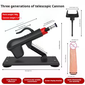 Voll automatische Teleskop kanonen maschine zum Einsetzen von Sex produkten für Erwachsene, weiblicher Simulations <span class=keywords><strong>penis</strong></span>, Dildo und Mastur bator - Product Image 4