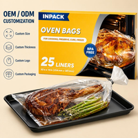 Sacs de cuisson en nylon résistants à la chaleur, compatibles four et micro-ondes, 100 unités, pour la fête de Thanksgiving, 450°F, logo personnalisé, dinde, USA, UE