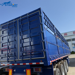 Semirremolque de Carga <span class=keywords><strong>Agrícola</strong></span> de Alta Calidad a Precio de Fábrica, 4 Ejes, Capacidad de Carga de 60 a 80 Toneladas, con Barandas - Product Image 4