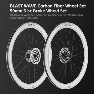จักรยานเสือหมอบโครงอลูมิเนียม WEST BIKING พร้อมชุดล้อคาร์บอนไฟเบอร์ ดิสก์เบรกไฮดรอลิก น้ำหนักเบา รุ่น 1401042 พร้อมอุปกรณ์เสริม - Product Image 3