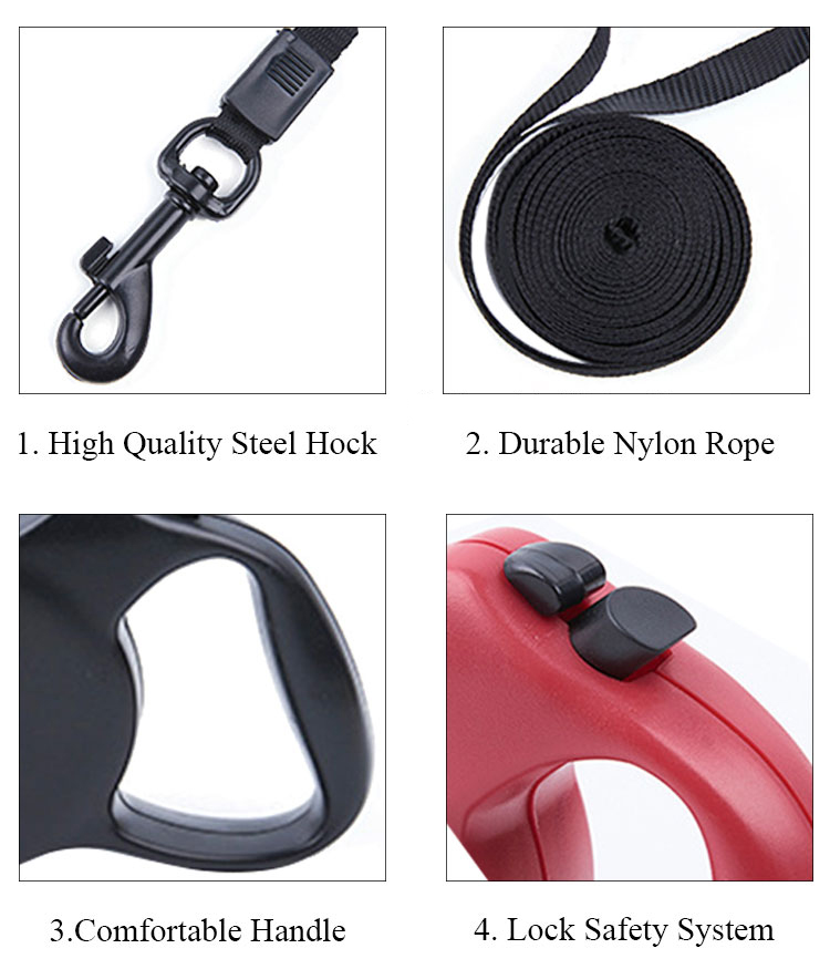 Roadreign LL-7202 Retractable Breakaway Luxury Pet Dog Leash with Custom Print - Wholesale Supplier