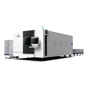 2000w 3000w Europe CNC fiber laser cutting machine with cover for metal steel