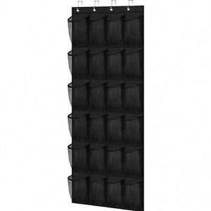 Hanging <b>Shoe</b> Organizer <b>Storage</b> Bag 33x15x85cm Fabric Door Wall Mount 2 Pack Minimalist Design Large Capacity - Product Image 2