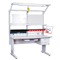 Banc de travail antistatique LEENOL ESD, table de travail de laboratoire, table de travail électronique, mobilier de laboratoire antistatique pour atelier électrique