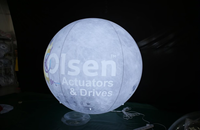 Ballon de lune gonflable géant personnalisé Ballon d'éclairage LED décoratif extérieur Grande lune gonflable avec décor à hélium LED