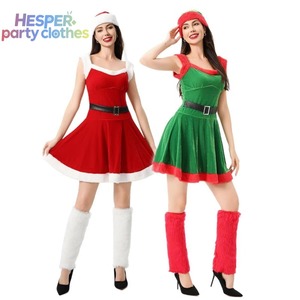 Conjunto de Productos de Papá Noel HESPER, Disfraz de Navidad, Ropa de Santa Claus para Mujer Adulta, Falda Sexy de Navidad y Año Nuevo - Product Image 2