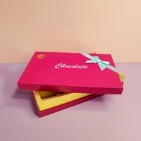 Boîtes en papier avec logo personnalisé Boîte de luxe impression logo Saint Valentin Bonbons Snack Dates Cadeau Boîtes de chocolat avec couvercle