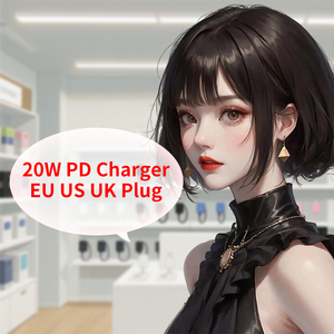 Kit de charge rapide USB-C PD 20W 35W avec prise EU premium, tête de chargeur Type-C vers Type-C et câble de données pour smartphones et tablettes - Product Image 1