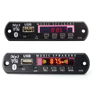 Enregistreur vocal carte TF lecteur MP3 Audio AUX USB FM BT carte décodeur sans fil