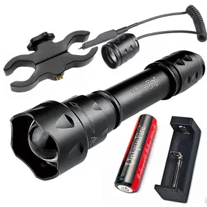 Unique Fire T20 Zoom einstellbare LED-Jagd-Taschenlampe