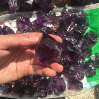 Pierre brute d'améthyste cristal de quartz naturel, 1 pièce, améthyste, loos, pierre brute, magique, violet foncé, minéraux, spécimen