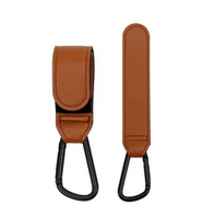 Ganchos de Cuero para Cochecito con Logotipo Personalizado, Regalo Promocional, Duraderos, Universales, Resistentes para Carrito de Bebé