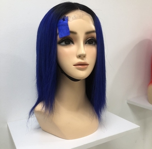 Perruques colorées pour femmes, perruque courte bob en cheveux humains avec dentelle frontale, perruques vietnamiennes avec dentelle frontale, 100% cheveux humains - Product Image 4