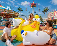 Canard gonflable personnalisé pour l'affichage dans les sites touristiques, les parcs d'attractions, la décoration d'activités commerciales