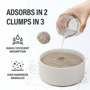 Litière <span class=keywords><strong>pour</strong></span> chat en bentonite premium, à faible teneur en poussière, à faible teneur en sucre de roche, à base d'argile minérale naturelle, livraison rapide, OEM ODM - Product Image 2