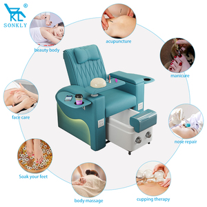 เก้าอี้นวดเท้าไฟฟ้าอเนกประสงค์ SONKLY หุ้มหนังสังเคราะห์ พร้อมที่วางเท้าไม้ สำหรับสปาเท้า <span class=keywords><strong>ร้าน</strong></span>เสริมสวย - Product Image 6