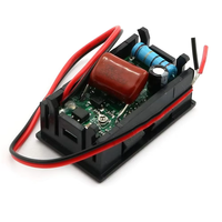 Mini Voltímetro Digital AC 70V-500V, Medidor de Voltaje de Panel con Pantalla LED de 2 Cables